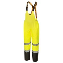 Pioneer Safety V1200461U-XL Ripstop High Visibility Bib Pant, Yellow/Green
