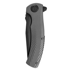 Kershaw 3490 Les George Seguin Flipper Knife 3.1" Gray PVD Blade, Milled Handles -Professional Tool Store 31bfOVmGcgL 91122.1661872991
