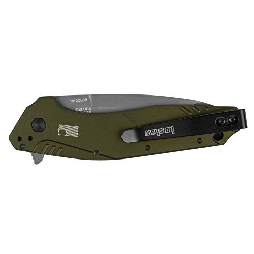Kershaw 1812OLCB Dividend Folding Pocket Knife, Speedsafe Opening, Made In USA 4 Kershaw 1812OLCB Dividend Folding Pocket Knife, Speedsafe Opening, Made In USA - Image 2