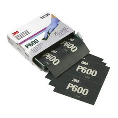 3M 34339 Flexible Abrasive Hookit Sheet, 5.5 In X 6.8 In, P600 3 3M 34339 Flexible Abrasive Hookit Sheet, 5.5 In X 6.8 In, P600