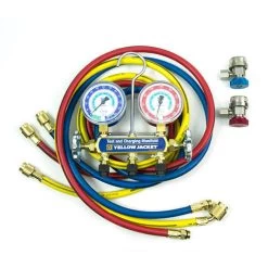 Yellow Jacket 41345 R-134A Series 41 Manifold Gauge With Couplers