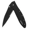 Kershaw 1660CKTST Leek, Black Serrated Pocket Knife; 3 Inch Partially Serrated -Professional Tool Store 413xqQu4s9L 35616.1661465180