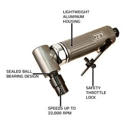 Jet 505403 JAT-403, 1/4-Inch Pneumatic Right-Angle Die Grinder 8 Jet 505403 JAT-403, 1/4-Inch Pneumatic Right-Angle Die Grinder -Professional Tool Store 417W3U s71L 17809.1662675383