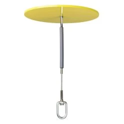 PeakWorks V8223142 Safe, Removable, Reusable Steel Drop Thru Anchor, Yellow, 6" X 8"