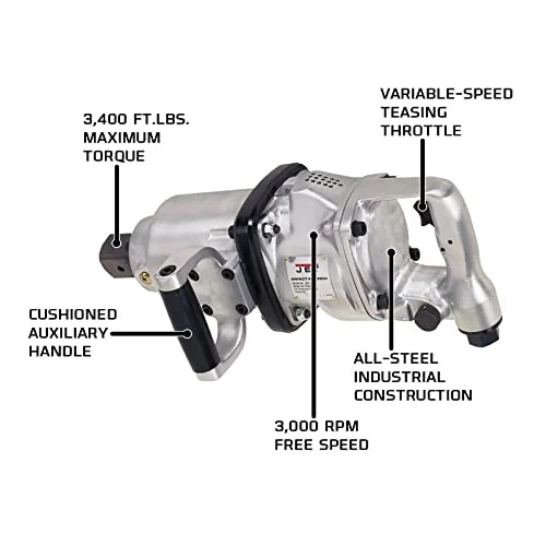Jet 505955 JET-5000, 1-1/2-Inch D-Handle Square Drive Impact Wrench 4 Jet 505955 JET-5000, 1-1/2-Inch D-Handle Square Drive Impact Wrench - Image 2