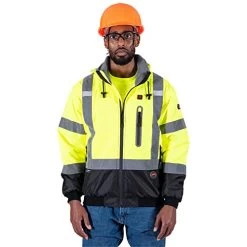 Pioneer Safety V1210160U-XL Nano Heated Insulated Safety Jacket Yellow/Green, XL -Professional Tool Store 41CHpJ4Vg L 74408.1662678223