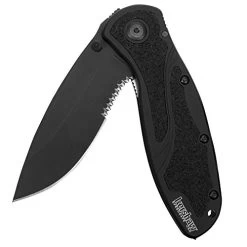Kershaw 1670GBBLKST Glassbreaker Blur Pocketknife, 3.4" Sandvik 14C28N SS