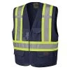 Pioneer Safety V1021580U-S/M Safety Vest For Men Hi-Vis Reflective Solid Neon -Professional Tool Store 41fP ZVVUbL 66497.1662678388