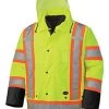 Pioneer Safety V1120161U-4XL High Visibility Parka Jacket, Waterproof 6-in-1 Parka Yellow 4XL -Professional Tool Store 41knPMDT5KL 10840.1671812757
