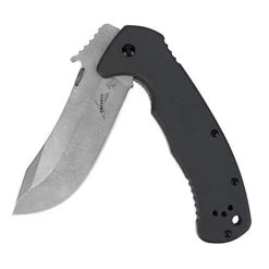 Kershaw 6031D2 CQC-11K Folding Knife 3.5" D2 Stonewashed Blade With Wave