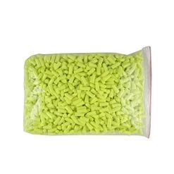 Sellstrom S23411 Disposable, Uncorded, Foam Ear Plugs, 32db NRR, Hi-Vis Green
