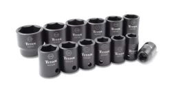 Titan Tools 42000 13 Pc. 1/2 In. Dr Impact Socket Set -Professional Tool Store 42000 01 28798.1645721684