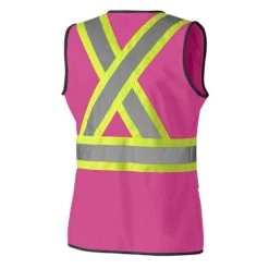 Pioneer V1021840U-S High Visibility Fitted Women's Surveyor Safety Vest, Pink, S -Professional Tool Store 5000044867 17212630 28143.1605881315