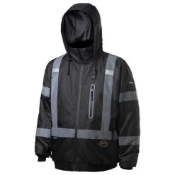 Pioneer Safety V1210170U-3XL Hi-Vis Waterproof Heated Safety Bomber Jacket