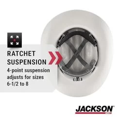Jackson Safety 19500 Western Hard HAT WHITE3010943 -Professional Tool Store 51IcmxriLoL. SX466 26842.1696862346