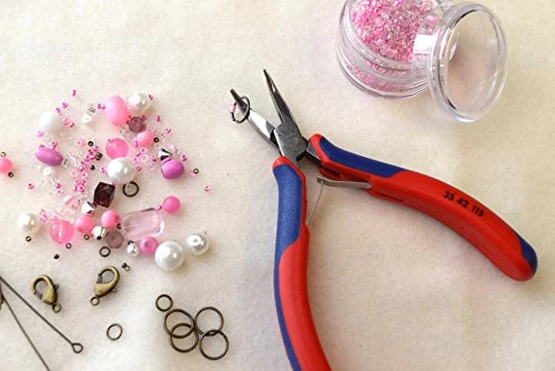 Knipex 3542115 Electronics Pliers, Half Round Tips, 4.5 Degree Angled 4 Knipex 3542115 Electronics Pliers, Half Round Tips, 4.5 Degree Angled - Image 2