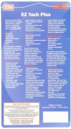 Electronic Specialties 328 EZ Tach +Plus 0-20,000 RPM Tachometer -Professional Tool Store 51fgh2B2BkDgL 56733.1477496221