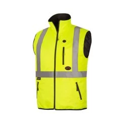 Pioneer Safety V1210260U-S Heated Safety Vest - Hi-Vis Yellow And Black