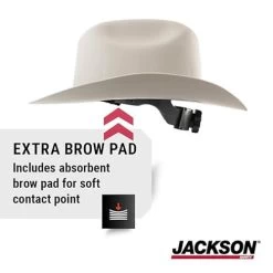 Jackson Safety 19500 Western Hard HAT WHITE3010943 -Professional Tool Store 51nKxMXb55L. SX466 97523.1696862346