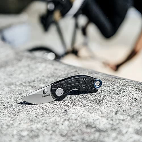 Kershaw 1180 Jens Anso Hub Folding 1.7" Bead Blast Blade, Black GFN Handles 4 Kershaw 1180 Jens Anso Hub Folding 1.7" Bead Blast Blade, Black GFN Handles - Image 2