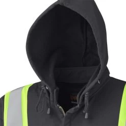 Pioneer Safety V2570470U-M Safety Hoodie, High Visibility, Black, Cotton, M -Professional Tool Store 616tdTv7zFL. SL1000 60918.1662678194