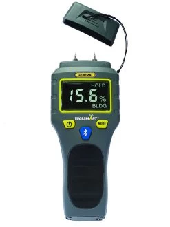 General Tools TS06 BlueTooth Connected Digital Moisture Meter, Pin-Type, LCD