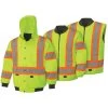 Pioneer Safety V1120360U-3XL High Visibility 300D 6-in-1 Bomber Jacket Ylw 3XL