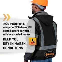 Pioneer Safety V1210170U-3XL Hi-Vis Waterproof Heated Safety Bomber Jacket -Professional Tool Store 61Sp7wZLpVL 40522.1671812658