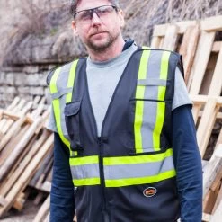 Pioneer V1021170U-L Hi Vis, Zip-Up, Snap Tear-Away Surveyor Safety Vest L -Professional Tool Store 61UuclOtmkL. SL1000 13182 31374.1691409427