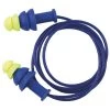 Sellstrom S23421 Reusable Corded Tapered Ear Plugs, 27dB NRR, Blue/Hi-Viz Green