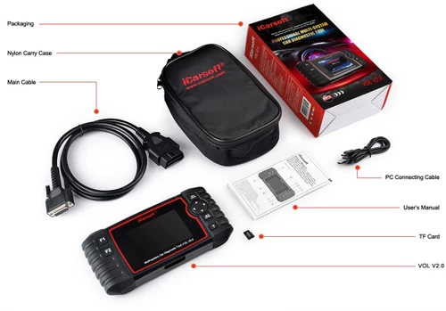 ICarsoft VOL V 2.0 For VOLVO SAAB Diagnostic Scanner Reset Tool ABS SRS Airbag 6 ICarsoft VOL V 2.0 For VOLVO SAAB Diagnostic Scanner Reset Tool ABS SRS Airbag - Image 4