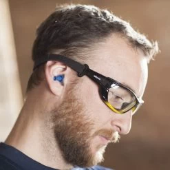 Sellstrom S23420 Reusable Uncorded Tapered Ear Plugs, Blue/Hi-Viz Green -Professional Tool Store 61m0cA7RL6L 60611.1671813055