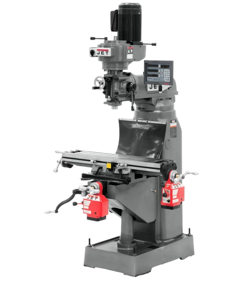 Jet 691183 JVM-836-3 Mill With Newall DP700 DRO With X And Y-Axis Powerfeeds 4 Jet 691183 JVM-836-3 Mill With Newall DP700 DRO With X And Y-Axis Powerfeeds - Image 2