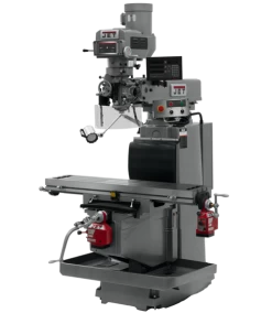 Jet 698134 JTM-1254RVS With NEWALL DP700 3X (K) DRO, X & Y Powerfeeds Milling Machine