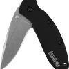 Kershaw 1620SWBLK Black Scallion Pocket Knife With 2.4 In. Stonewash Blade -Professional Tool Store 71Nf1bGt27L. AC SL1500 89028.1661465310