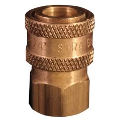 Milton 1765 3/8" FNPT High Pressure Straight Through Coupler