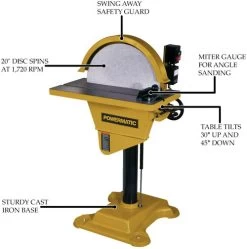 Powermatic 1791276 DS20, 20 Inch 2HP 1PH 230V Disc Sander -Professional Tool Store 71qS1lj3G L. AC SL1500 43409.1611841786