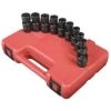 Sunex Tools 3657 10 Piece 3/8" Drive Standard Metric Universal Impact Socket Set