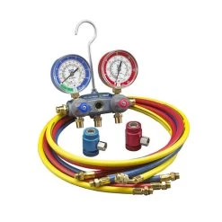 Yellow Jacket 49849 Titan 2-Valve Manifold With 72" Plus II Hoses