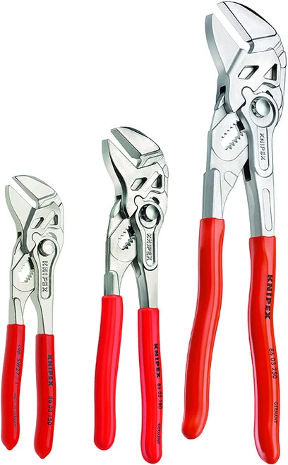 Knipex 9K 00 80 45 US Pliers Wrench 6, 7.25, And 10-Inch Set, 3-Piece 3 Knipex 9K 00 80 45 US Pliers Wrench 6, 7.25, And 10-Inch Set, 3-Piece