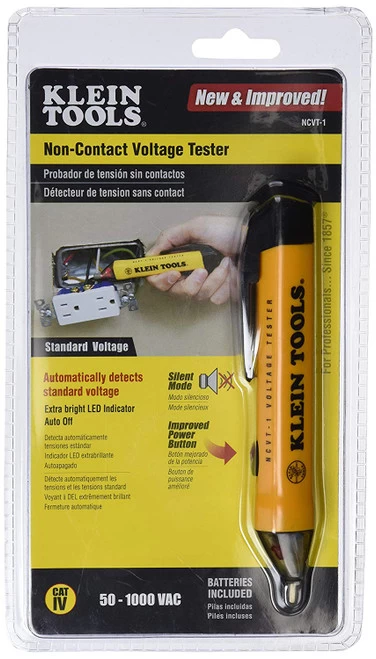 Klein Tools NCVT-1SEN Non-Contact Voltage Tester - W/ Batteries, 50-1000 Volts 4 Klein Tools NCVT-1SEN Non-Contact Voltage Tester - W/ Batteries, 50-1000 Volts - Image 2