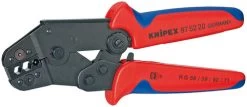 Knipex 975220 Crimping Pliers Short Design With Multi-Component Grips 10 In
