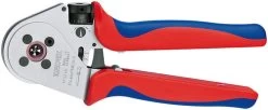 Knipex 975265 Four-Mandrel Crimping Pliers For Turned Contacts Chrome Plated 9 In