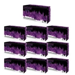 Adenna SHD936 (Large) Shadow 6 Mil Nitrile Powder Free Exam Gloves, Black (BOX OF 100 - CASE OF 10 BOXES)