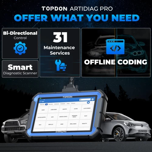Topdon Artidiag Pro Full Systems Automotive Diagnostic Scanner (TD52110052) 8 Topdon Artidiag Pro Full Systems Automotive Diagnostic Scanner (TD52110052) - Image 6