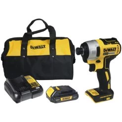 DEWALT 20V MAX Impact Driver, Cordless, Brushless Motor, Storage Bag And Battery Included (DCF787C1)