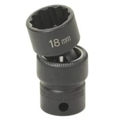 Grey Pneumatic 1114U 3/8" Drive X 7/16" Standard Universal- 12 Point Socket