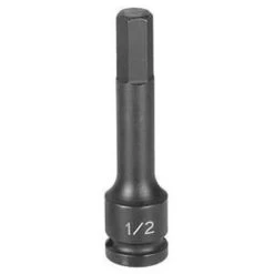 Grey Pneumatic 29124M 1/2" Drive X 12mm Hex Driver 4" Length Socket