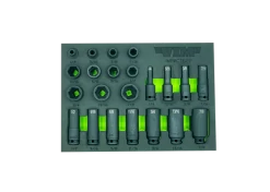 VIM Tools IMPACT622 22 Piece 3/8? Drive SAE Impact Socket Set
