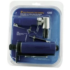 Astro Pneumatic 1222 1/4" 90 Degree Air Die Grinder Set
